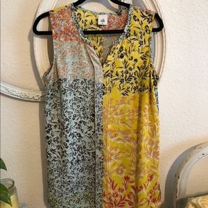 Beautiful CAbi sleeveless floral tunic, sz Med